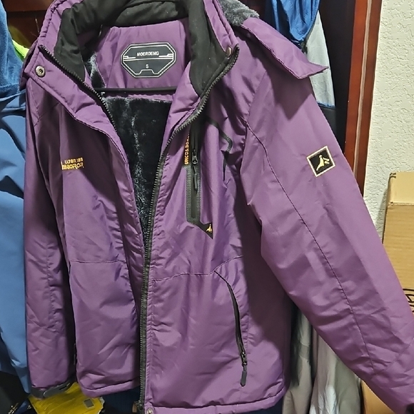 Women's Purple Ski & Snow Jacket - Picture 5 of 8